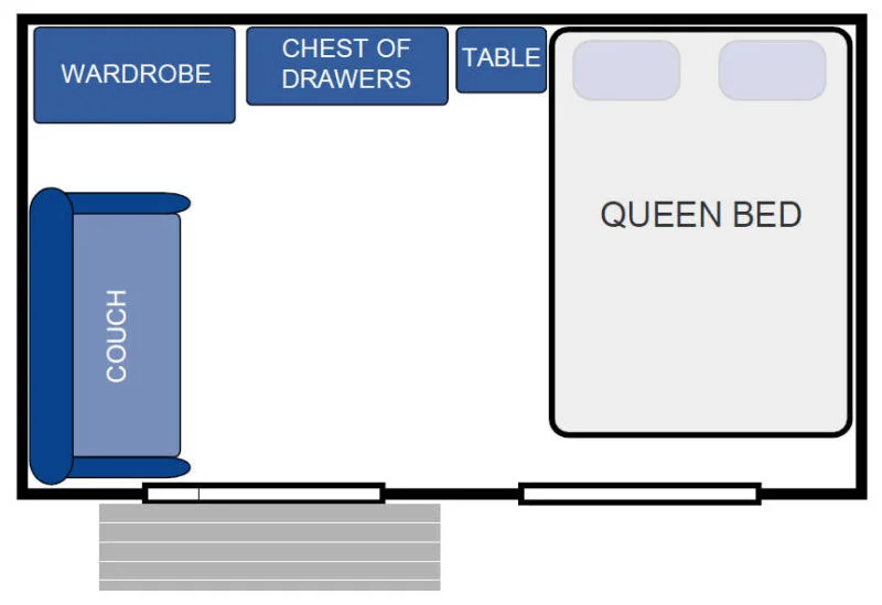 Cabin King: Large, Bedroom