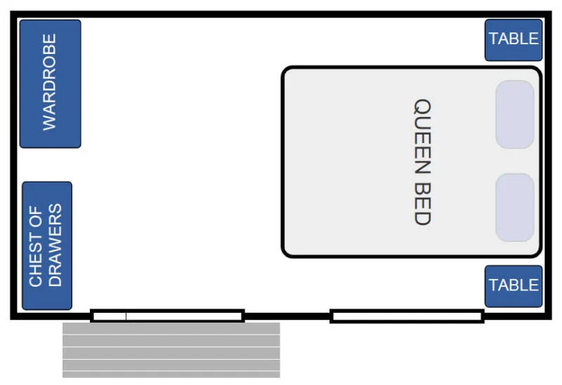 Cabin King: Large, Bedroom