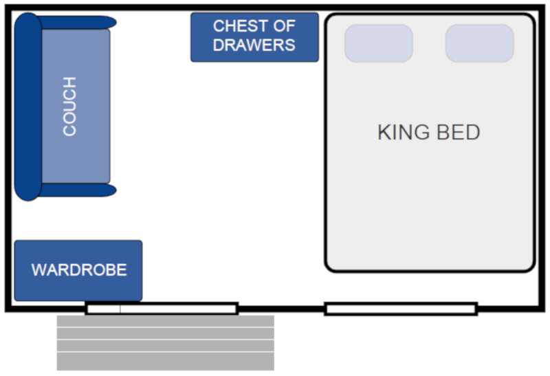 Cabin King: Large, Bedroom