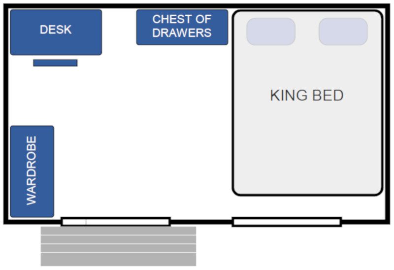 Cabin King: Large, Bedroom
