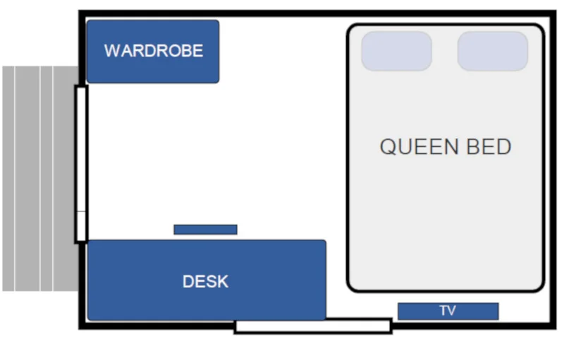 Cabin King: Standard, Bedroom