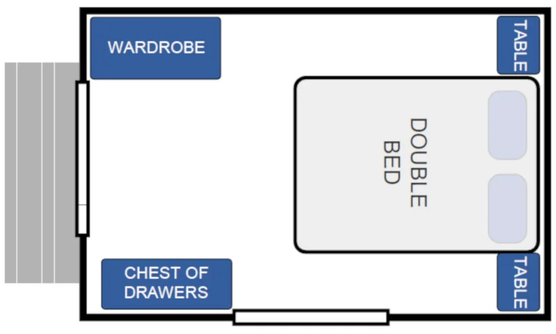 Cabin King: Standard, Bedroom