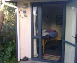 A Cabin King cabin in use as a therapy room.